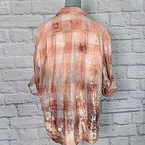 Reworked/upcycled flannel shirt - Picture 4 of 8